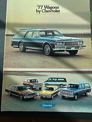 1977 Chevrolet Station Wagon Brochure Caprice Impala Malibu SPORTVAN SUBURBAN 22 • $5