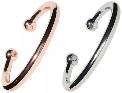 Magnetic Bracelet Mens Or Womens Magnet Bangles Copper Therapy Torque Wristband  • £10.99