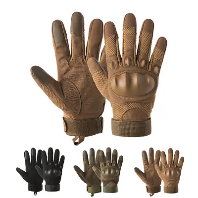 Full Finger Tactical Gloves Protective Hard Knuckle Work Army Military Hunting • $15.99