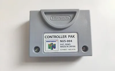 Official Nintendo 64  N64 Controller Pak OEM Memory Card • $12.99