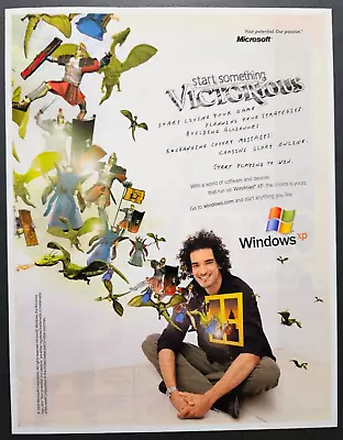 Microsoft Windows XP Operating System PC Promo Ad Art Print Poster - Glossy • $14.95