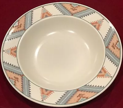 MIKASA Intaglio Santa Fe Large Rimmed Soup Bowl(s) 9 3/8”Set Of 3 Stoneware EUC • $18