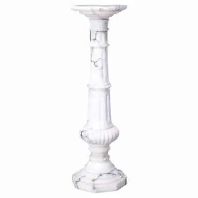 Antique Neoclassical Carved Marble Column Sculpture Display Pedestal Circa 1890 • $1480