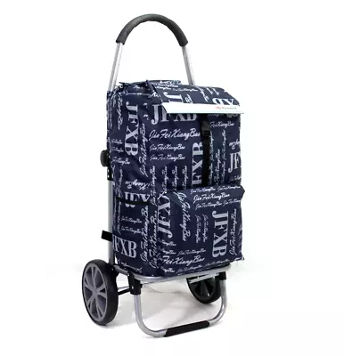 X Large Insulated Pocket Lightweight Wheeled Shopping Trolley Cart Luggage Bag • £25.99