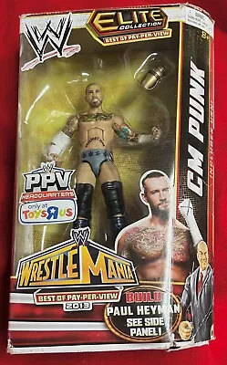 WWE Elite Figure CM Punk Wrestlemania 2013 Exclusive Paul Heyman Toys R Us Y6836 • $59.95