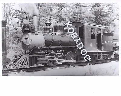 Edaville Railroad Steam #4  8x10 B&W Photograph-South Carver MA 1950 • $12.95