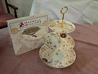 Maxwell Williams Kimono Fine Bone China 3 Tiered Cake Stand • $5