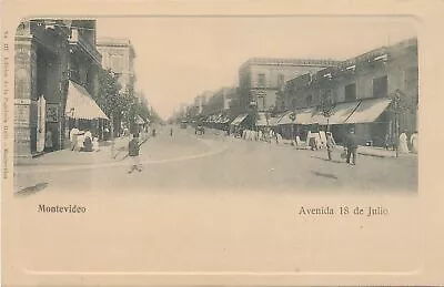 MONTEVIDEO - Avenida 18 De Julio - Uruguay - Udb (pre 1908) • $9.87