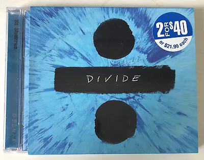 ED SHEERAN  ÷ Divide (Deluxe Edition)  Rare 2017 16Trk CD *Bonus Trks *Slip Case • $15