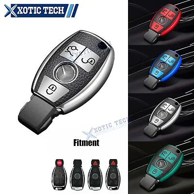 $13.99 • Buy For Mercedes Benz 3 Button Remote Key Fob Cover Case Shell Leather TPU 4 Color