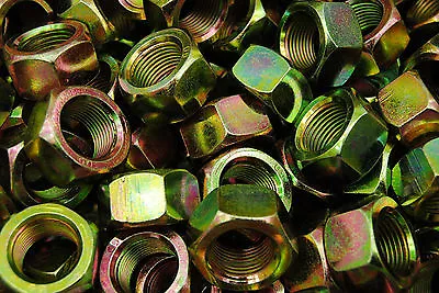 (30) 7/8-14 Grade 8 Hex Finish Nuts - Yellow Zinc Plated - Fine Thread • $26.99