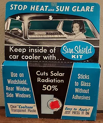 Vintage Auto Car Sun Shield Kit Visionade Mfg Glare Shield USA Advertising Box • $39.99