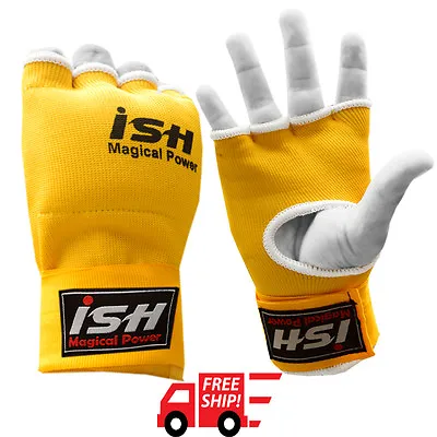 New Gel Foam Padded Inner Gloves With Hand Wraps MMA Boxing Muay Thai Bandages • $9.99