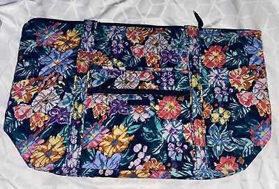 Vera Bradley Miller Travel Bag Large Purse Travel Tote Happy Blooms NWT • $63.99