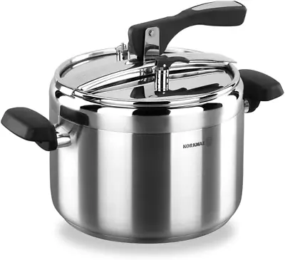 Turbo 7 Quart Stove Top Pressure Cooker Stainless Steel Cookware Induct • $117.47