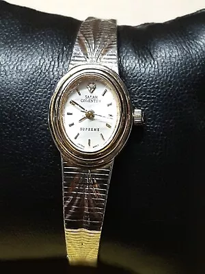 Women's Vintage Gold Snd Silver Tone SARAH COVENTRY Diamond Watch Fresh Battery  • $15.30