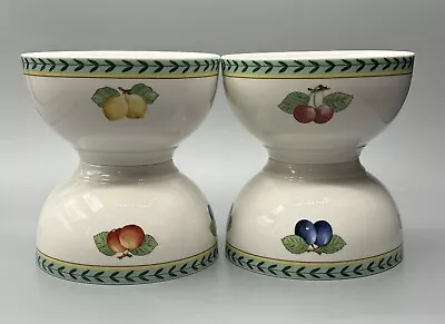 Villeroy & Boch FRENCH GARDEN FLEURENCE Rice Bowls MADE IN Germany Set Of 4 • $58