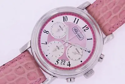 £4250 • Buy Chopard Mille Miglia Elton John Ladies Chronograph Watch Limited Edition Pink