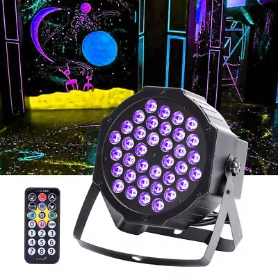 80W UV Black Light LED Ultraviolet Par Lamp With UK Plug Disco Club Party Decor • £19.99