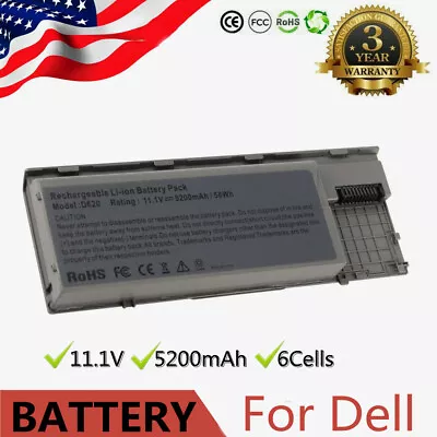 6-Cell 5200mAh Battery For Dell Latitude D620 D630 D631 D640 PC764 TC030 M2300 • $15.99