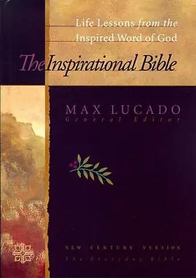 The Inspirational Study Bible By Max Lucado (1995 Hardcover) • $13