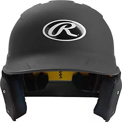 NWT Rawlings MACH Series Matte Black Baseball Batting Helmet Jr. (6 3/8 -7 1/8 ) • $59.77