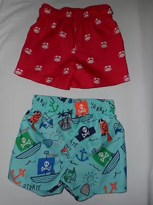 Lot Of 2 Baby Boy Cat & Jack Swimsuits Bathing Suits - Infant Size 18 Months • $7.99