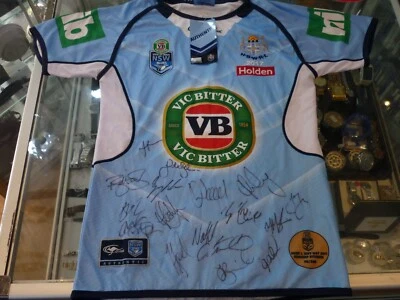 $145.27 • Buy Nsw 2017 State Of Origin Jersey-signed By The Nsw Origin Team From 2017 Game 1