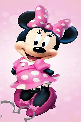 Disney Minnie Mouse Art Print A4 Poster Picture Nursery Gift Christmas • £4