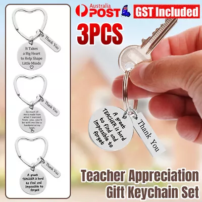 3Pcs Teacher Appreciation Gift Keychain Set For Teachers Thank You Popular NEW • $6.67