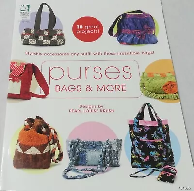 Purses Bags & More 10 Projects 48 Pg Book House Of White Birches New • $5.95