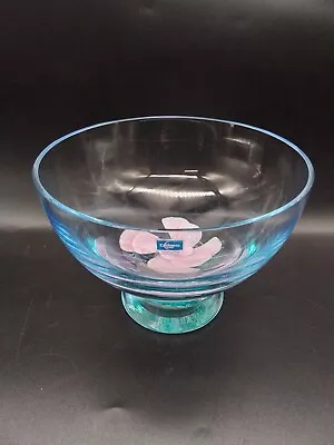 Caithness Art Glass Bowl With Flower Design  • £12