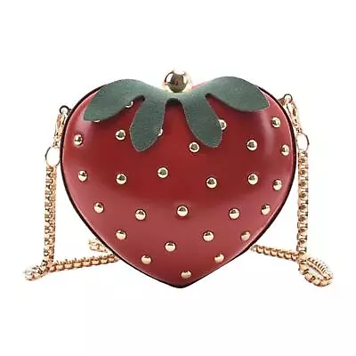 Strawberry Purse Wallets Clutch Handbag For Bridal Ladies Cocktail Party • $30.37