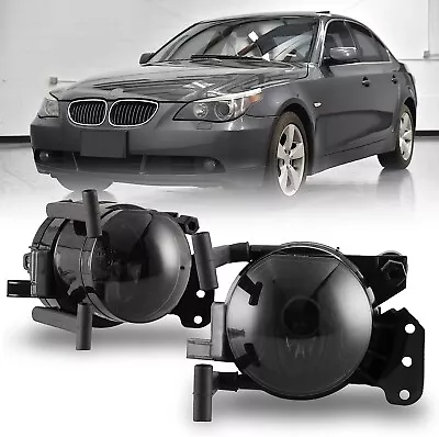 Fog Lights For 2004-2007 BMW E60/E61 5 Series/ 2003-2006 E46 3 Series Smoke Lens • $26.99