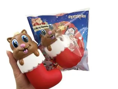 $26 • Buy Jumbo Kawaii Soft Squishes Squishy Slow Rising Christmas Sock Scented + DOG