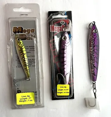 NEW! 3 Pieces Mega Live Bait / Other Jigs Assortment Metal Lures • $14