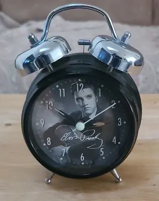 Vintage Elvis Presley Battery Alarm Clock - Working • $15