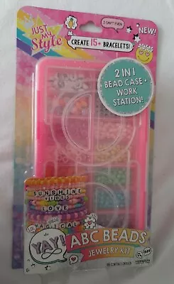 Bnib Just My Style Colourful Yay ABC Beads Jewellery Making Kit Childrens • £6.99