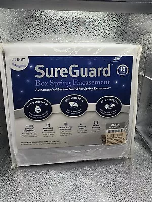 A Mattress Encasement For A Queen Size Bed. 60 X80 X8.5  White. Sure Guard • £27.02