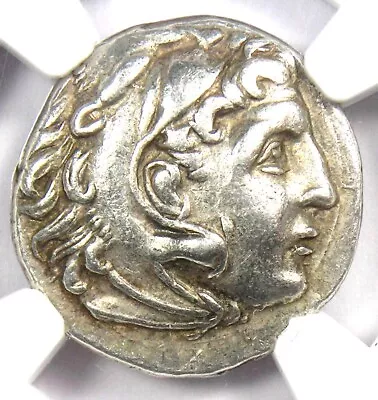 Alexander The Great AR Drachm Greek Coin 336 BC - NGC XF (EF) - 5/5 Surfaces! • $422.75