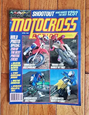 Motocross Action Magazine April 1988 Mx Motocross Supercross 125 Shootout • $14.99