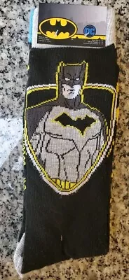  New  DC Comics Batman Sock 2 Pack Size 6-12 Adult  • $5.50