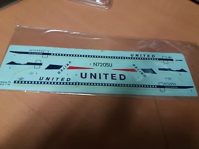 Unused Decal Sheet For Boeing 720 #320 1:144 United N7205U No Instructions • £5