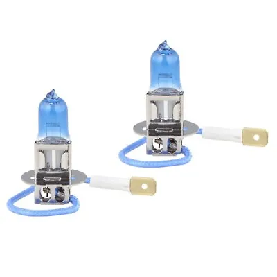 2x H3 Halogen 55W 12V Fog Light Bulbs/Driving Lights Bright White Glass Pair • $8.95