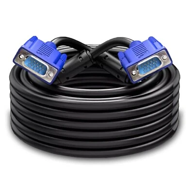 £3.80 • Buy 3 Meter VGA Cable D-Sub Male 15 Pin VGA SVGA PC To TFT LCD Monitor TV Lead UK