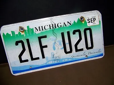 Michigan Spectacular Peninsulas Mackinac Bridge Specialty License Plate 2lfu20 • $12.95