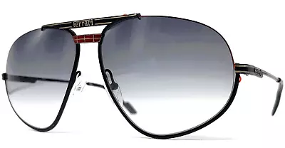 Vintage FERRARI F2 Sunglasses - Black - 90's Italy - Large - ORIGINAL • $334.09