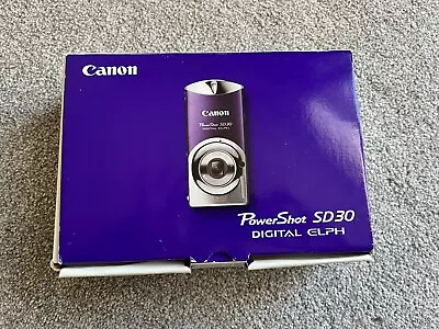 Canon PowerShot SD30-MINI-Digital ELPH-Purple • $80