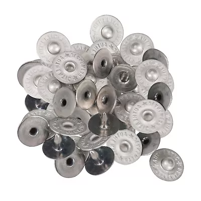 9.5mm Hat Rivets Jeans Corner Buttons With Pins DIY For Leather Coat Trousers US • $8.74