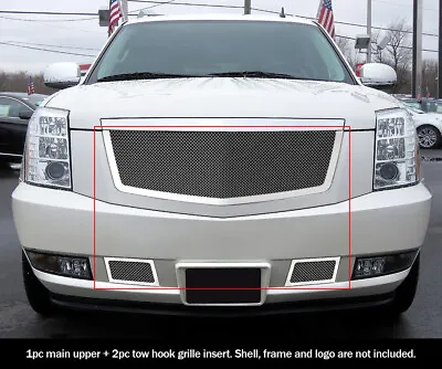 Fits 2007-2014 Cadillac Escalade Stainless Steel Mesh Grille Combo Insert • $178.99